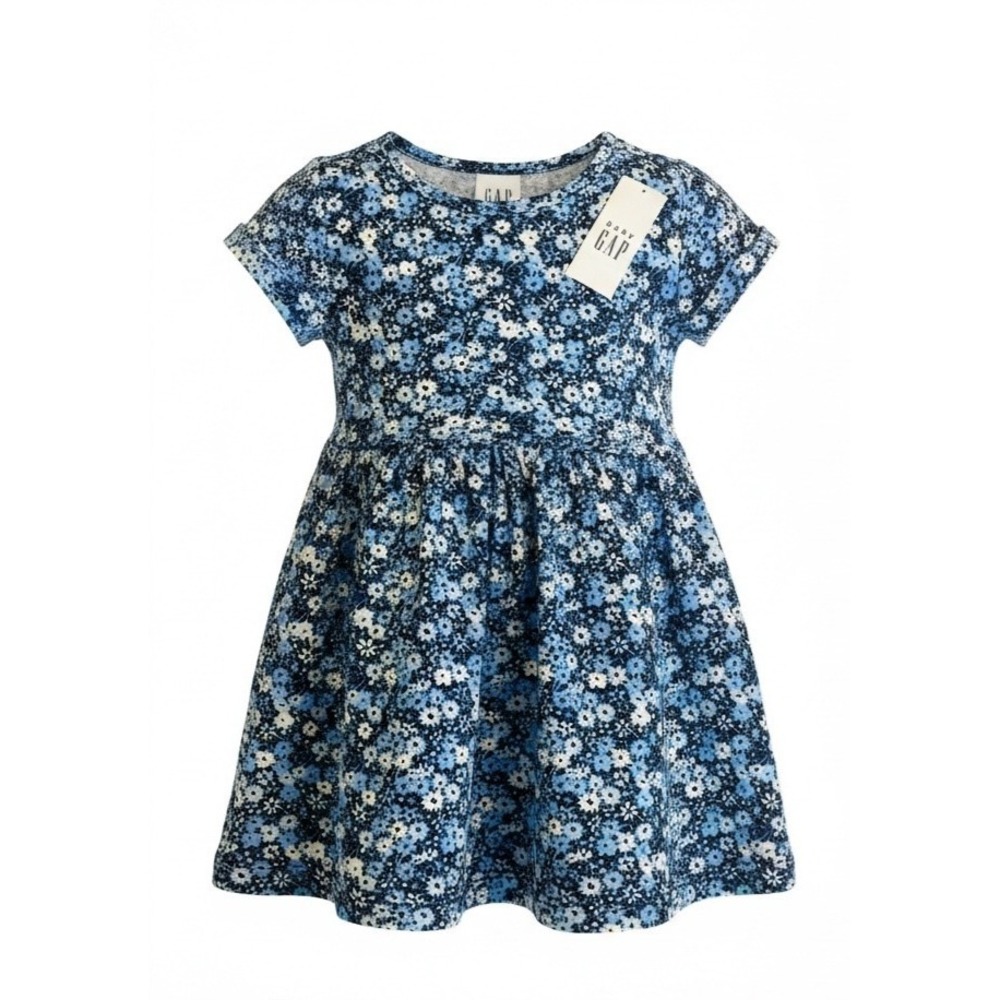 Baby Gap Blue Floral  Dress for Baby girl in 6-12 months